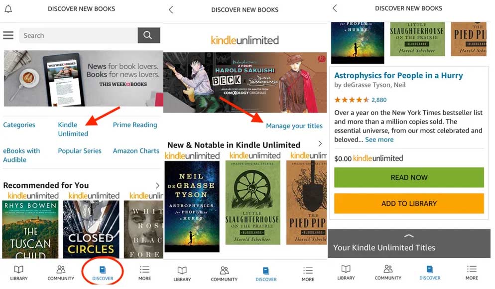 Cómo funciona la aplicacin de Kindle Unlimited