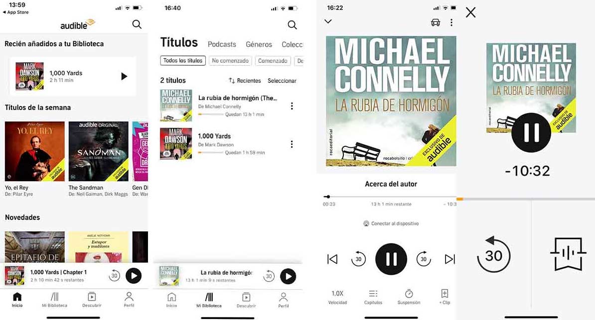 Cómo funciona la aplicación de Audible